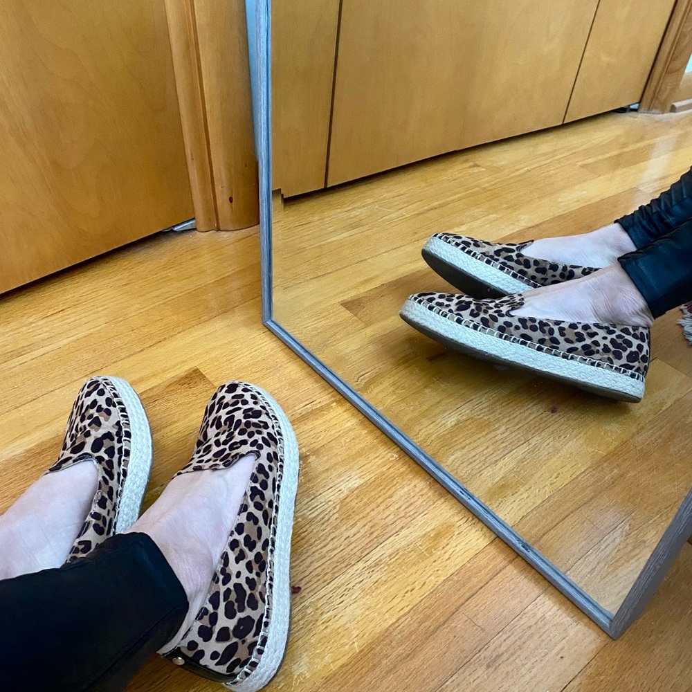 Dr. Schools leopard print espadrilles